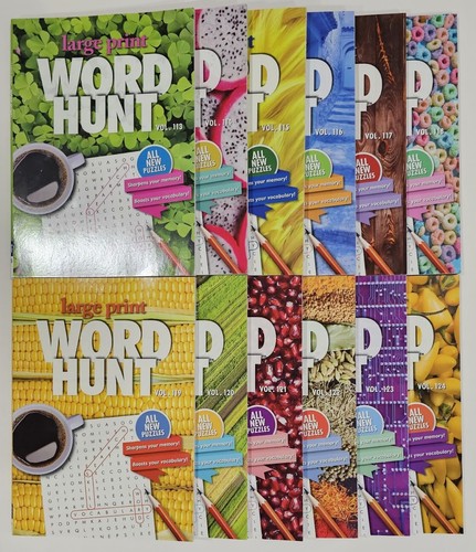 Large print word hunt puzzle - print,