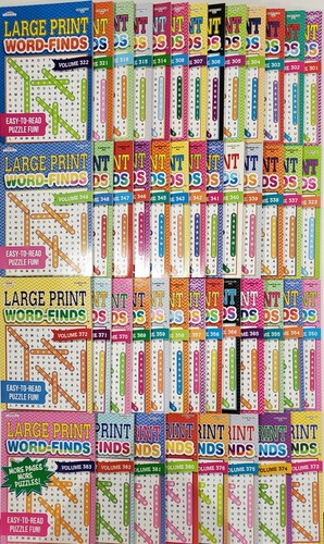 Large print word finds - print, puzzle